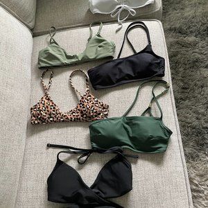 Lot of 6 Aerie Bathing suit tops XS